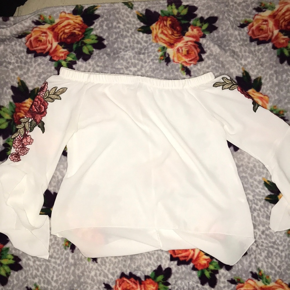 FASHION NOVA off the shoulder shirt